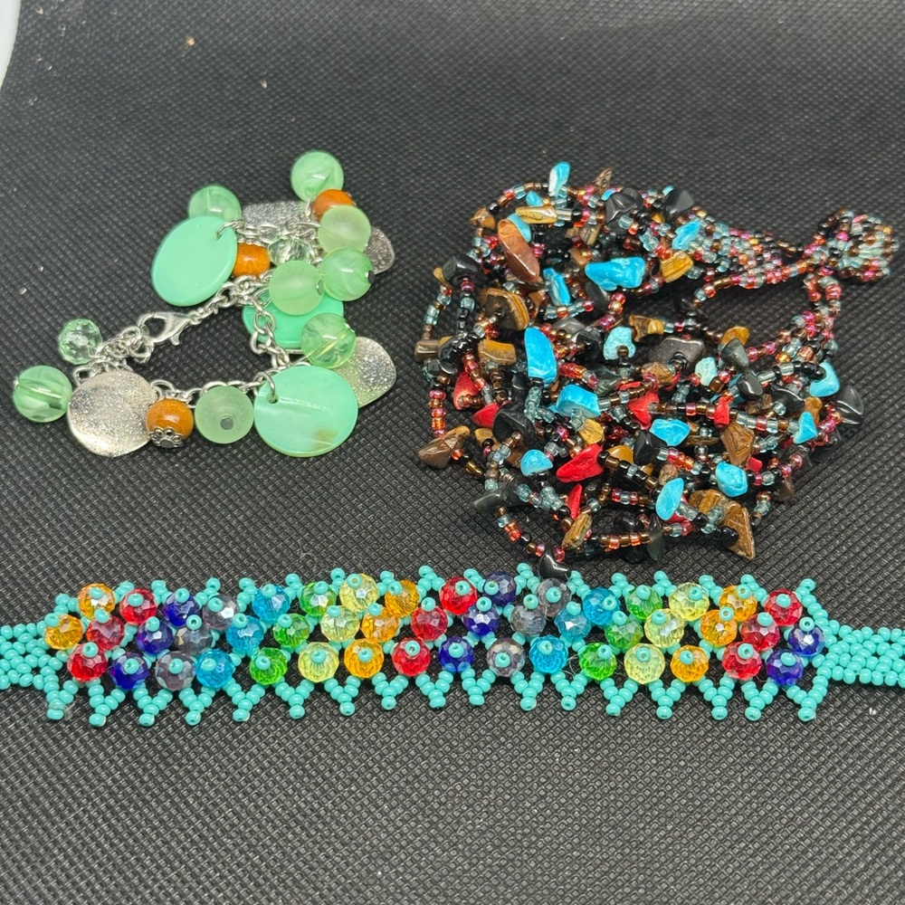 Colorful Beaded Jewelry Set
